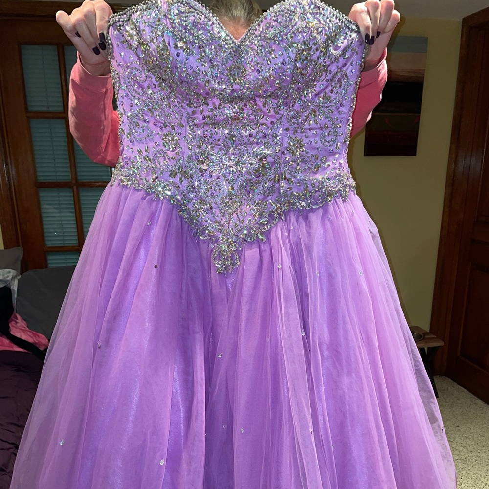 Sweet 16/ quinceanera dress lilac purple color